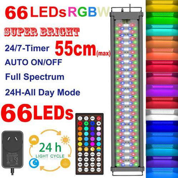 Upgrade 40cm Full Spectrum Aquarium LED Light Lighting Aqua Fish Tank Lamp